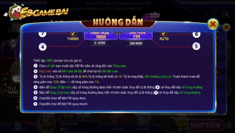 Cách chơi trên dưới 68 game bài chi tiết cho tân thủ